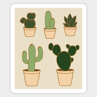 Cactus Art Sticker